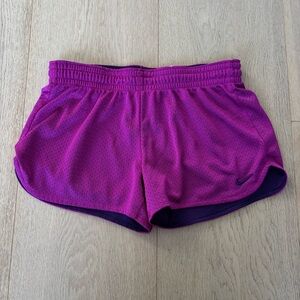 Purple Nike Mesh Shorts